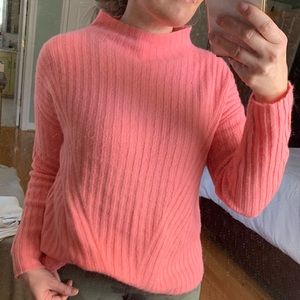 Pink mock neck sweater